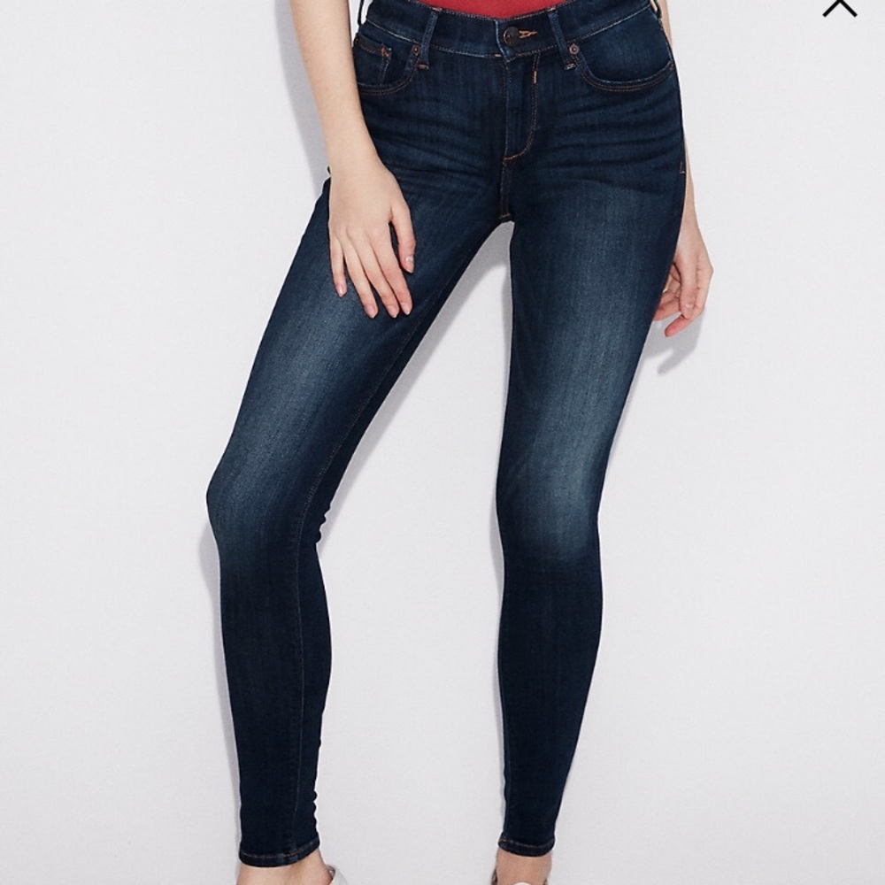 Super comfy MidRise DarkWash Stretch Jean Leggings